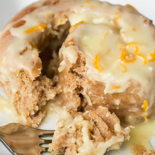 These homemade Orange Creamsicle Rolls are a sweet breakfast or brunch treat for a crowd. Made with whole wheat flour in a bread machine, they're soft and sweet and delicious.